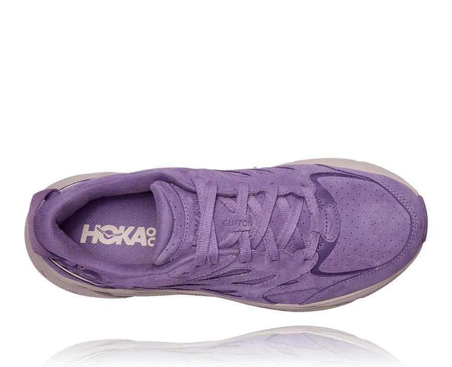 Hoka One One Vandresko Dame - Clifton L Suede - Lilla - 924031FGJ